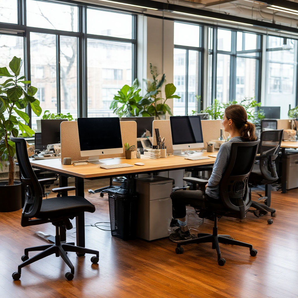 Configuration espace de travail ergonomique